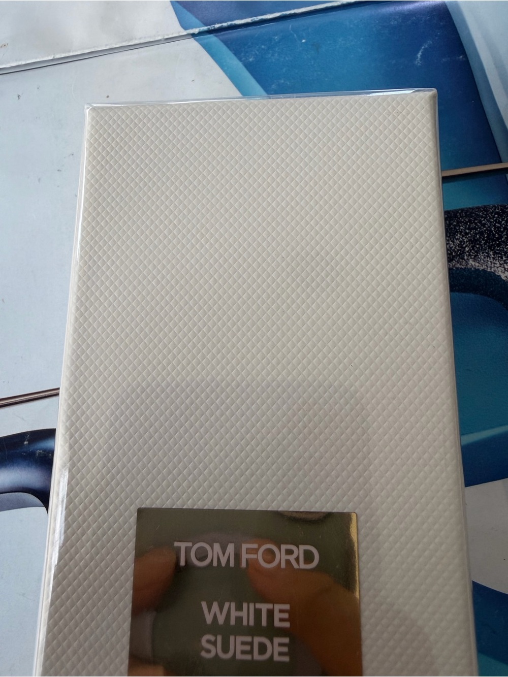 Tom Ford White Suede with Gold sealed brand new